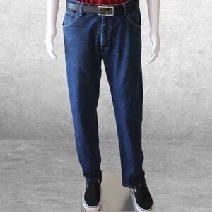 WRANGLER Straight Fit Retro Blue Denim Jeans 36x30